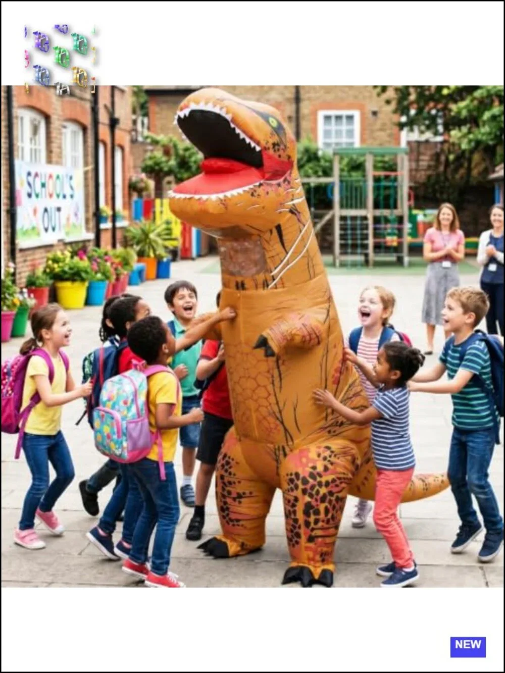Inflatable Dinosaur Costume Kids Adults Blow Up Party Suit